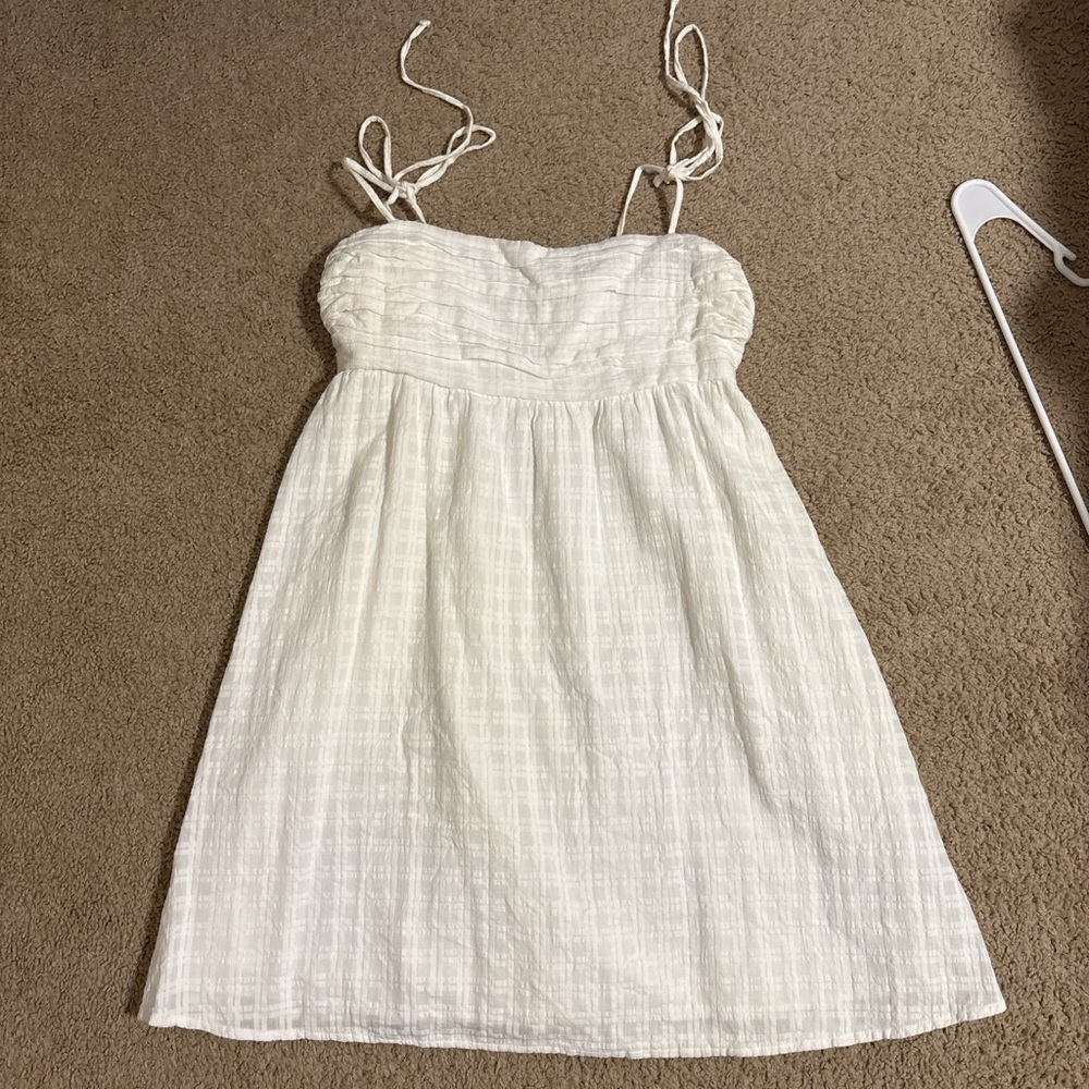 Hollister White Strappy Mini Dress